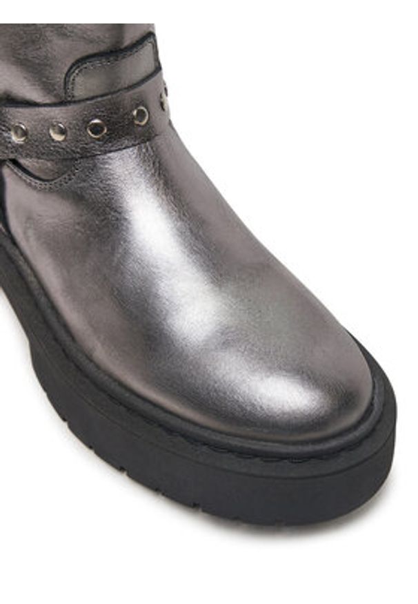Steve Madden Botki Zwart SM11003405 Szary. Kolor: szary. Materiał: skóra