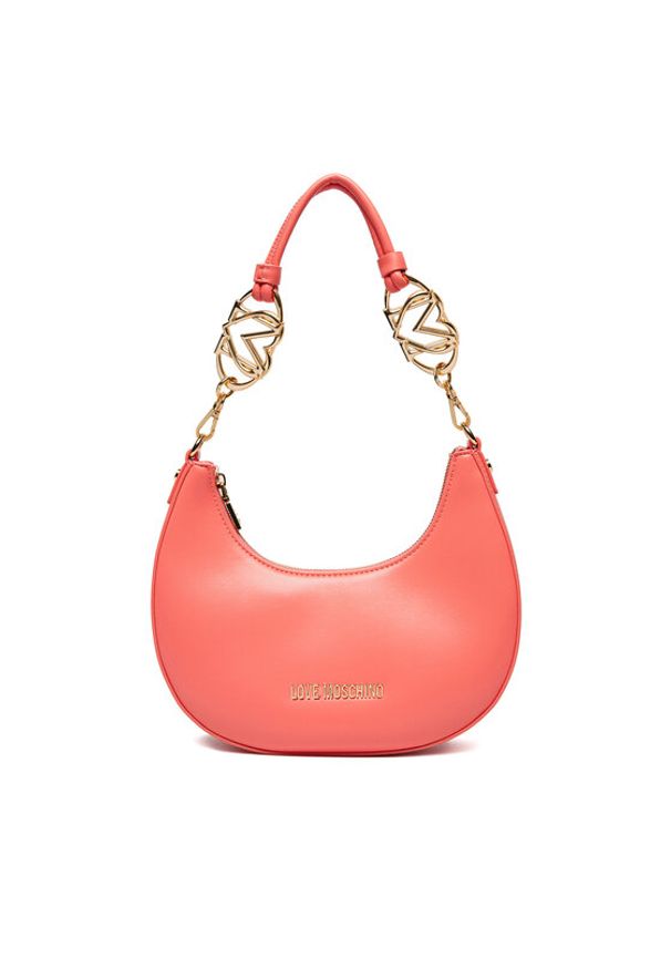 Love Moschino - LOVE MOSCHINO Torebka JC4048PP1MLF0464 Koralowy. Kolor: pomarańczowy. Materiał: skórzane