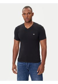 Emporio Armani Underwear T-Shirt EM000380 AF14133 UC001 Czarny Fitted Fit. Kolor: czarny. Materiał: bawełna #1