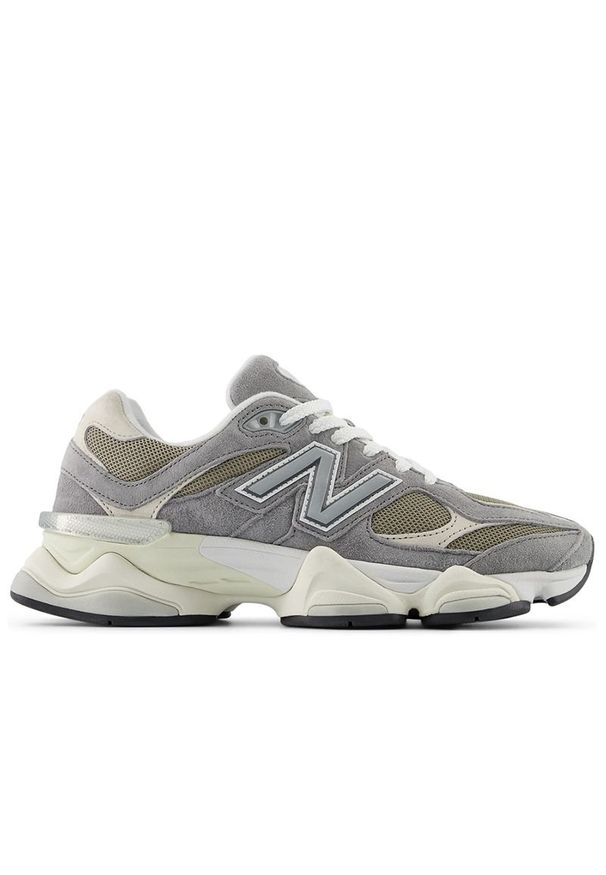 Buty New Balance U9060LBA - szare. Kolor: szary. Materiał: guma, materiał, zamsz, skóra. Szerokość cholewki: normalna. Sport: turystyka piesza