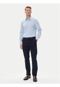 TOMMY HILFIGER - Tommy Hilfiger Koszula MW0MW39438 Błękitny Regular Fit. Kolor: niebieski. Materiał: bawełna #3