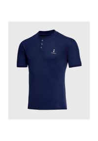 NORDICDOTS - Koszulka Polo Męska Excellence. Typ kołnierza: polo. Kolor: niebieski. Materiał: poliester