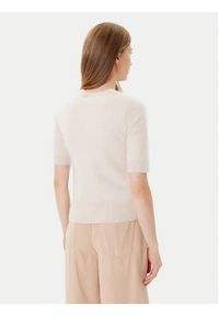 Marella Sweter Jim 2523366075 Écru Regular Fit. Materiał: kaszmir