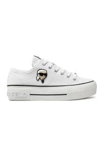 Karl Lagerfeld - KARL LAGERFELD Białe damskie trampki KAMPUS MAX NFT, Rozmiar 40. Kolor: biały #4