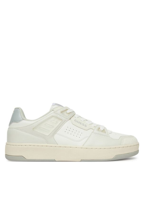 Guess Sneakersy FMJVIN PEL12 Écru. Materiał: skóra