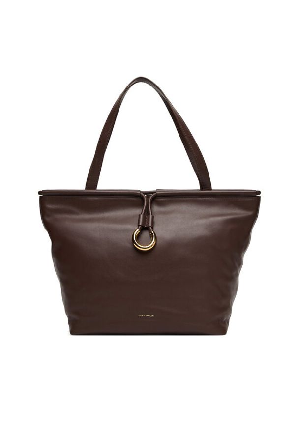 Coccinelle Torebka Bag Smoth L E1 T1F 11 01 01 Brązowy. Kolor: brązowy. Materiał: skórzane
