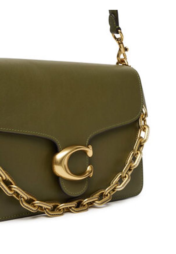 Coach Torebka CY919 Khaki. Kolor: brązowy. Materiał: skórzane