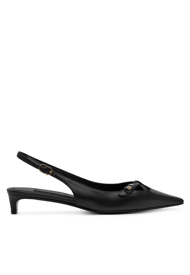 DOLCE & GABBANA - Dolce&Gabbana Czółenka CG0811 A1953 Czarny. Kolor: czarny. Materiał: skóra