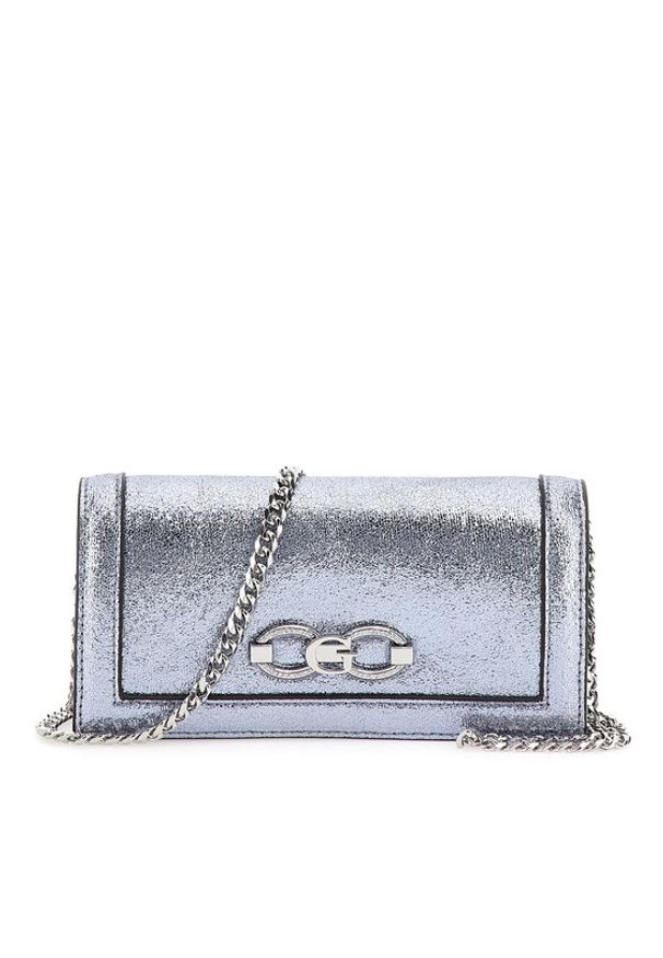 Guess Torebka Gilded Glamour (MY) Evening Bags HWMY87 77710 Srebrny. Kolor: srebrny. Materiał: skórzane. Styl: glamour