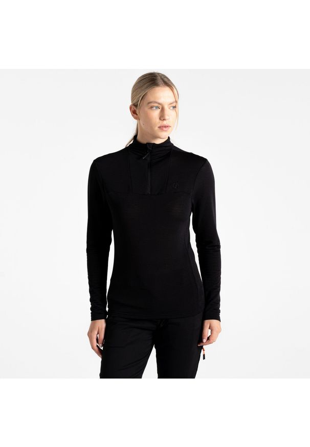 DARE 2B - Bluza turystyczna damska Mountain Series Overhead. Kolor: czarny. Materiał: tkanina, elastan, polar, prążkowany, poliester. Sport: turystyka piesza