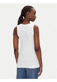 BOSS Top C_Ematite 50547548 Biały Slim Fit. Kolor: biały. Materiał: bawełna #3