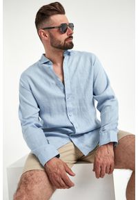 Armani Exchange - Koszula męska lniana ARMANI EXCHANGE. Materiał: len #1