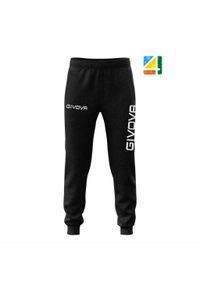 Givova Big Logo Spodnie treningowe - Komfort i styl. Kolor: czarny. Materiał: poliester, bawełna. Sport: fitness