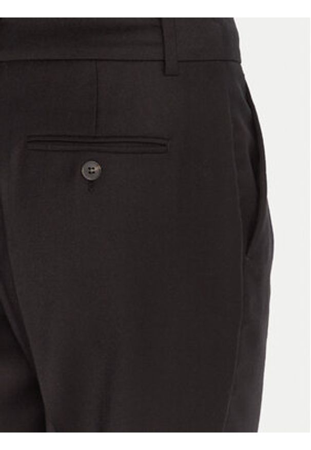 Weekend Max Mara Spodnie materiałowe Caldaia 2525136152 Czarny Regular Fit. Kolor: czarny. Materiał: wełna
