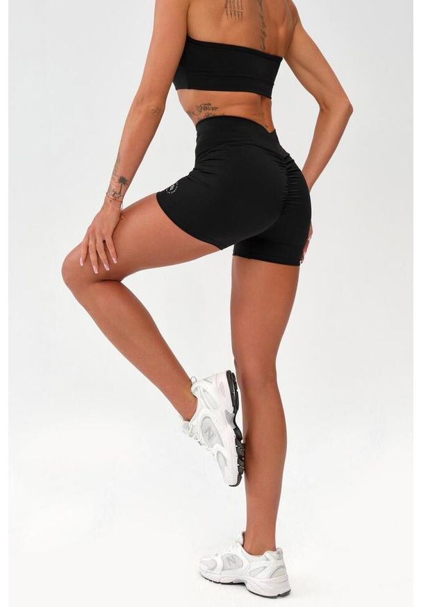 ROUGH RADICAL - Damskie spodenki szorty treningowe fitness Rough Radical Zoya Push-up Shorts. Kolor: czarny. Sport: fitness