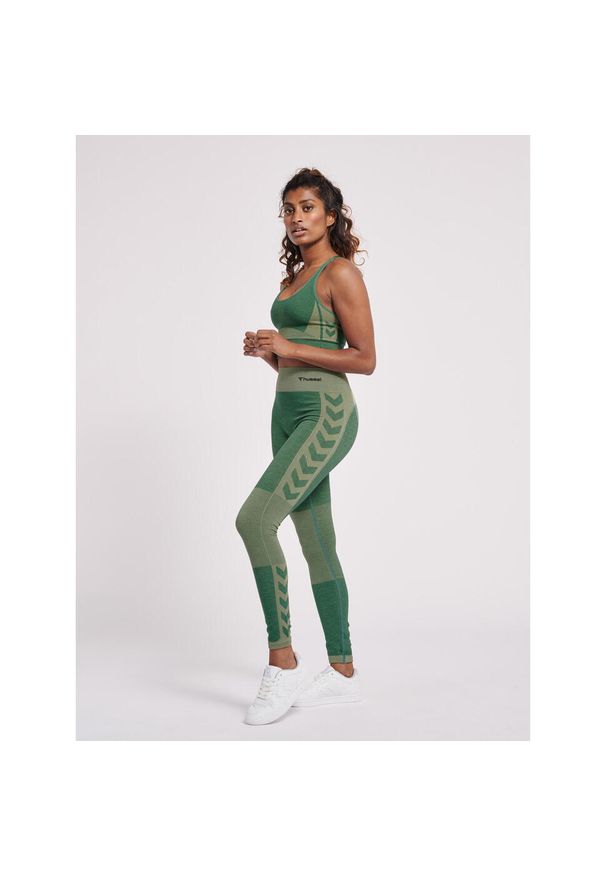 Damskie legginsy mid-rise Hummel Clea. Kolor: szary. Sport: joga i pilates