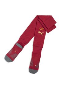 Puma - Męskie skarpety bramkarskie Olympique Marsylia 25/26 PUMA. Kolor: czerwony, wielokolorowy, żółty. Materiał: tkanina