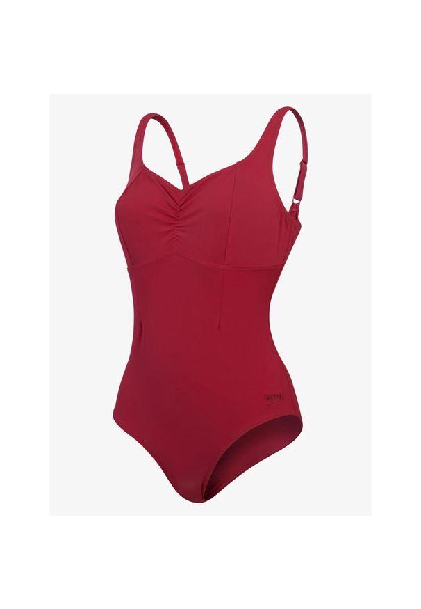 Strój kąpielowy damski Speedo Shaping AquaNite. Kolor: czerwony. Materiał: lycra, nylon