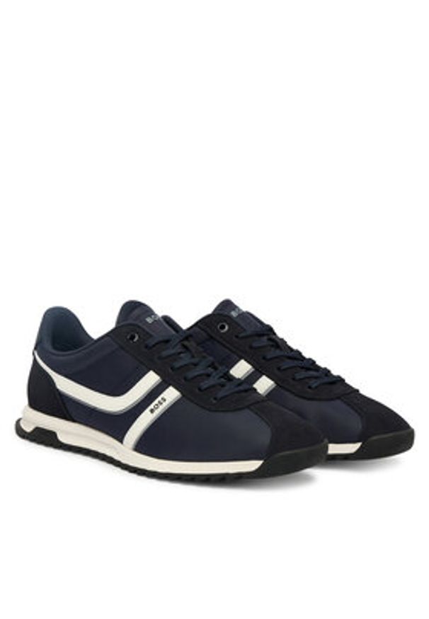 BOSS Sneakersy Zayn 50562818 Granatowy. Kolor: niebieski. Materiał: materiał