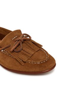 Polo Ralph Lauren Loafersy 818942648003 Brązowy. Kolor: brązowy. Materiał: skóra, zamsz #5