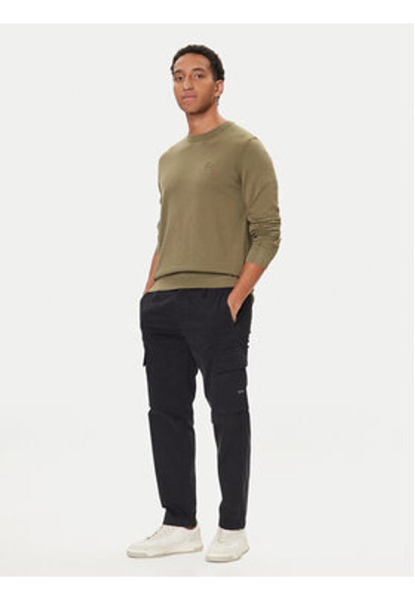 BOSS Sweter Kanovano_S 50527583 Zielony Regular Fit. Kolor: zielony. Materiał: bawełna