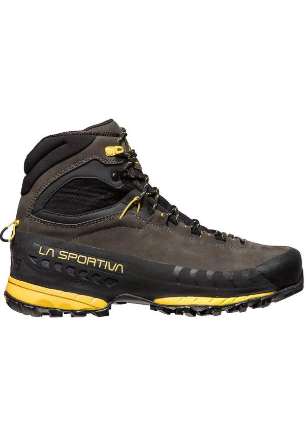 LA SPORTIVA - Buty trekkingowe męskie La Sportiva TX5 GTX. Wysokość cholewki: za kostkę. Kolor: wielokolorowy, czarny, żółty, szary. Materiał: syntetyk, zamsz, materiał. Szerokość cholewki: normalna