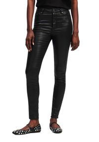 Karl Lagerfeld - KARL LAGERFELD Czarne damskie spodnie Coated Skinny Denim Pants, Rozmiar 26. Kolor: czarny. Styl: elegancki #4