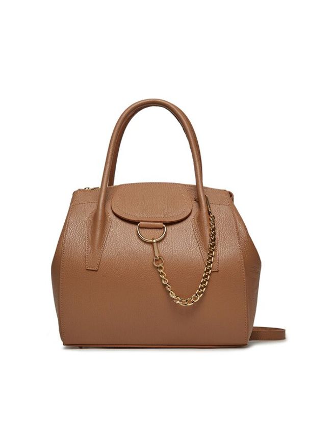 Creole Torebka K11384 Brązowy. Kolor: brązowy. Materiał: skórzane