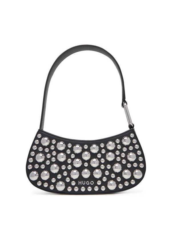 Hugo - HUGO Torebka Terrah ST Hobo 50547902 Czarny. Kolor: czarny. Materiał: skórzane