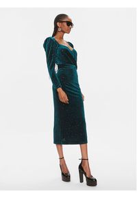 Nissa Sukienka koktajlowa RS13721 Zielony Slim Fit. Kolor: zielony. Materiał: syntetyk. Styl: wizytowy #8