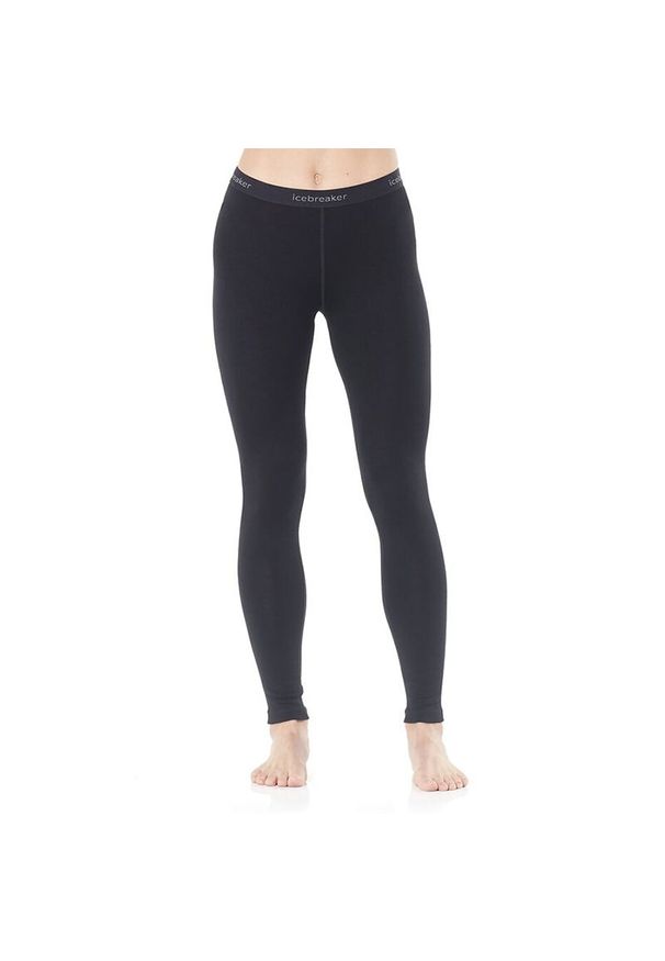 Icebreaker - Legginsy Merino 260 Tech Thermal 1043920011 - czarne. Okazja: na co dzień. Kolor: czarny. Materiał: materiał, wełna. Styl: casual. Sport: fitness, wspinaczka