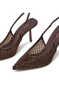 LE SILLA - Le Silla Sandały Chanel Gilda Stocking 2299U080P1PPSAS748 Brązowy. Kolor: brązowy. Materiał: materiał