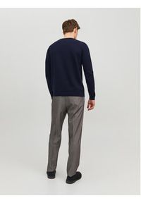 Jack & Jones - Jack&Jones Sweter 12137194 Granatowy Regular Fit. Kolor: niebieski. Materiał: bawełna