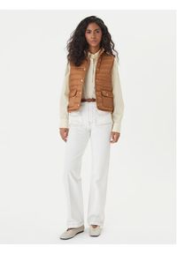 TOMMY HILFIGER - Tommy Hilfiger Bezrękawnik WW0WW49661 Brązowy Regular Fit. Kolor: brązowy. Materiał: syntetyk. Długość rękawa: bez rękawów #2