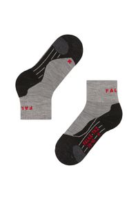 Krótkie skarpety damskie Falke TK2 Explore. Kolor: szary. Sport: turystyka piesza #1