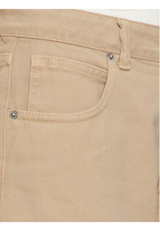 Haveone Jeansy PFA-M110 Beżowy Mom Fit. Kolor: beżowy