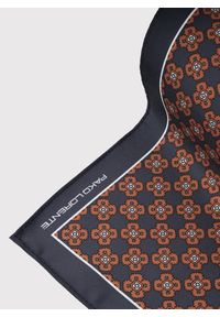 Pako Lorente - PAKO LORENTE - Ciemnoszara poszetka męska ze wzorem. Kolor: szary. Materiał: poliester #2