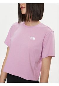 The North Face T-Shirt NF0A880N Różowy Regular Fit. Kolor: różowy. Materiał: bawełna #4