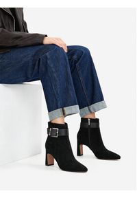 Nine West Botki CEO-LAMIA-01 Czarny. Kolor: czarny. Materiał: materiał #3