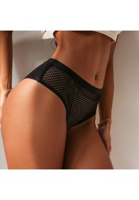 Intica - Figi z siateczki z wysokiej jakości materiału przewiewne i eleganckie Norine. Kolor: czarny. Materiał: materiał #4