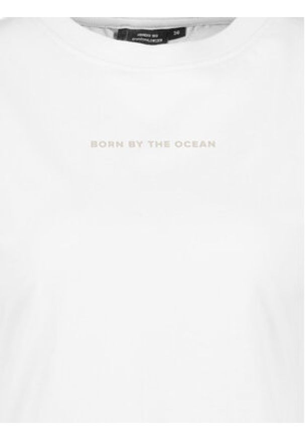 Didriksons T-Shirt Ingarö 505542 Biały Regular Fit. Kolor: biały. Materiał: bawełna