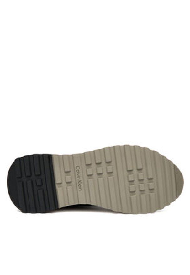 Calvin Klein Sneakersy Low Top Lace Up Repreve Mix HM0HM01714 Zielony. Kolor: zielony. Materiał: zamsz, skóra