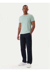 TOMMY HILFIGER - Tommy Hilfiger T-Shirt MW0MW10800 Zielony Slim Fit. Kolor: zielony. Materiał: bawełna #5