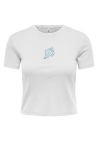 only - ONLY T-Shirt Kira 15346419 Biały Regular Fit. Kolor: biały. Materiał: bawełna #1