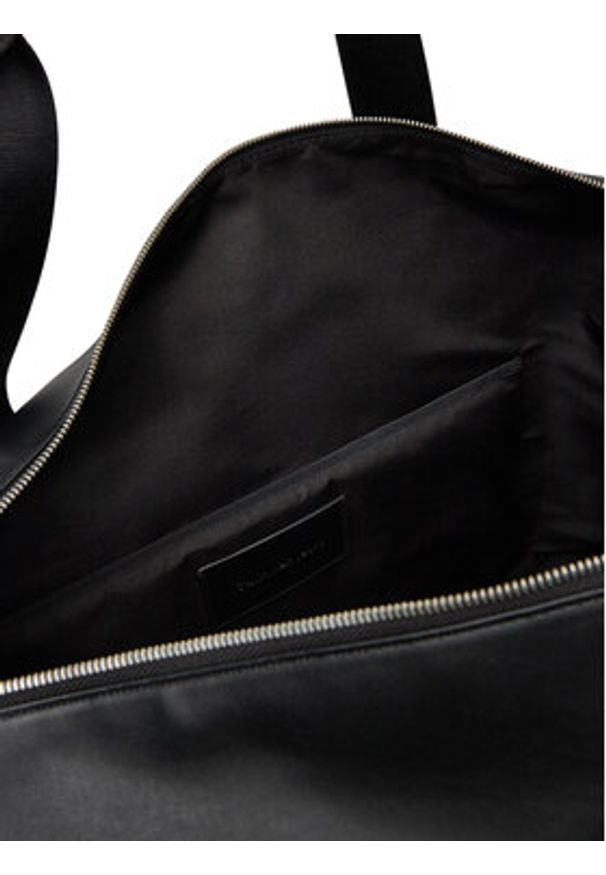 Calvin Klein Jeans Torba Mono Logo Weekender Duffle LV04G3137G Czarny. Kolor: czarny. Materiał: skóra