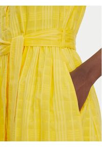 Barbour Sukienka letnia LDR0893YE32 Żółty Regular Fit. Kolor: żółty. Materiał: bawełna. Sezon: lato #3