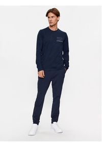 Aeronautica Militare Longsleeve 232TS2127J584 Granatowy Regular Fit. Kolor: niebieski. Materiał: bawełna. Długość rękawa: długi rękaw