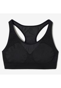 KALENJI - Stanik sportowy First. Kolor: czarny. Materiał: elastan, poliamid, materiał. Sport: kolarstwo #1