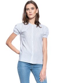 Mustang - DAMSKA KOSZULA KRÓTKI RĘKAW MUSTANG ELSA BASIC BLOUSE 1009453 11723. Długość rękawa: krótki rękaw. Długość: krótkie #6