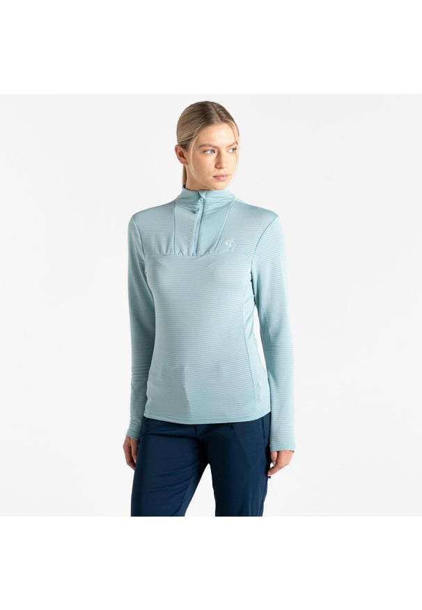 DARE 2B - Bluza turystyczna damska Mountain Series Overhead. Kolor: niebieski. Materiał: poliester, elastan, tkanina, prążkowany, polar. Sport: turystyka piesza